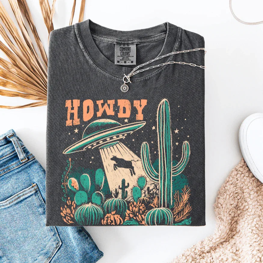 Howdy UFO Graphic Tee - Prim Boutique
