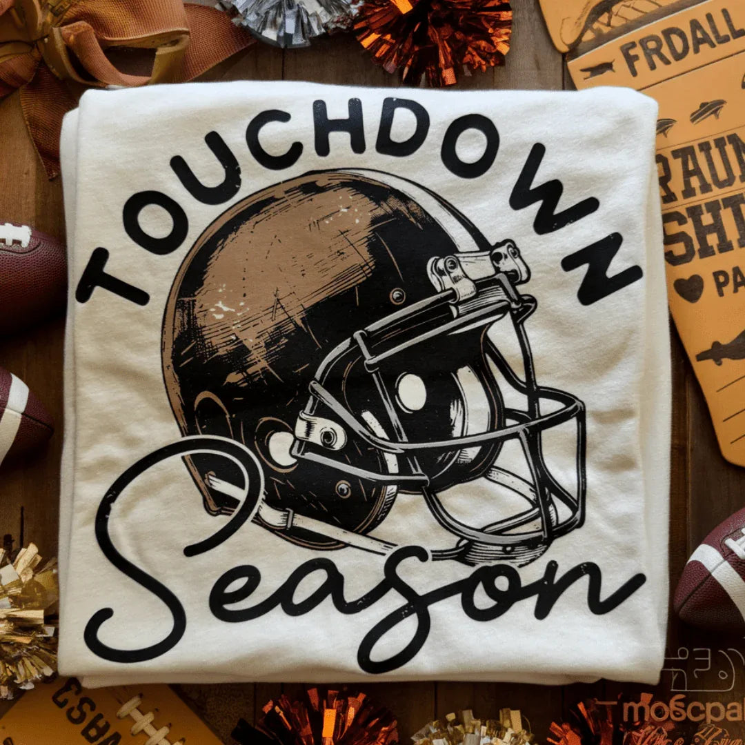 Touchdown Season Helmet Graphic Tee - Prim Boutique
