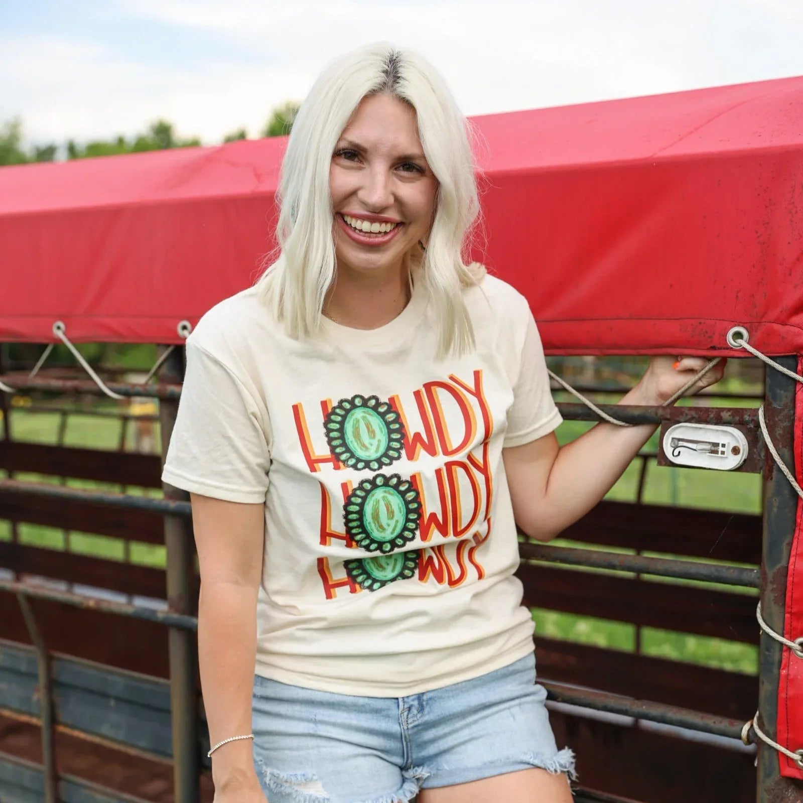 Howdy Howdy Concho Graphic Tee - Prim Boutique