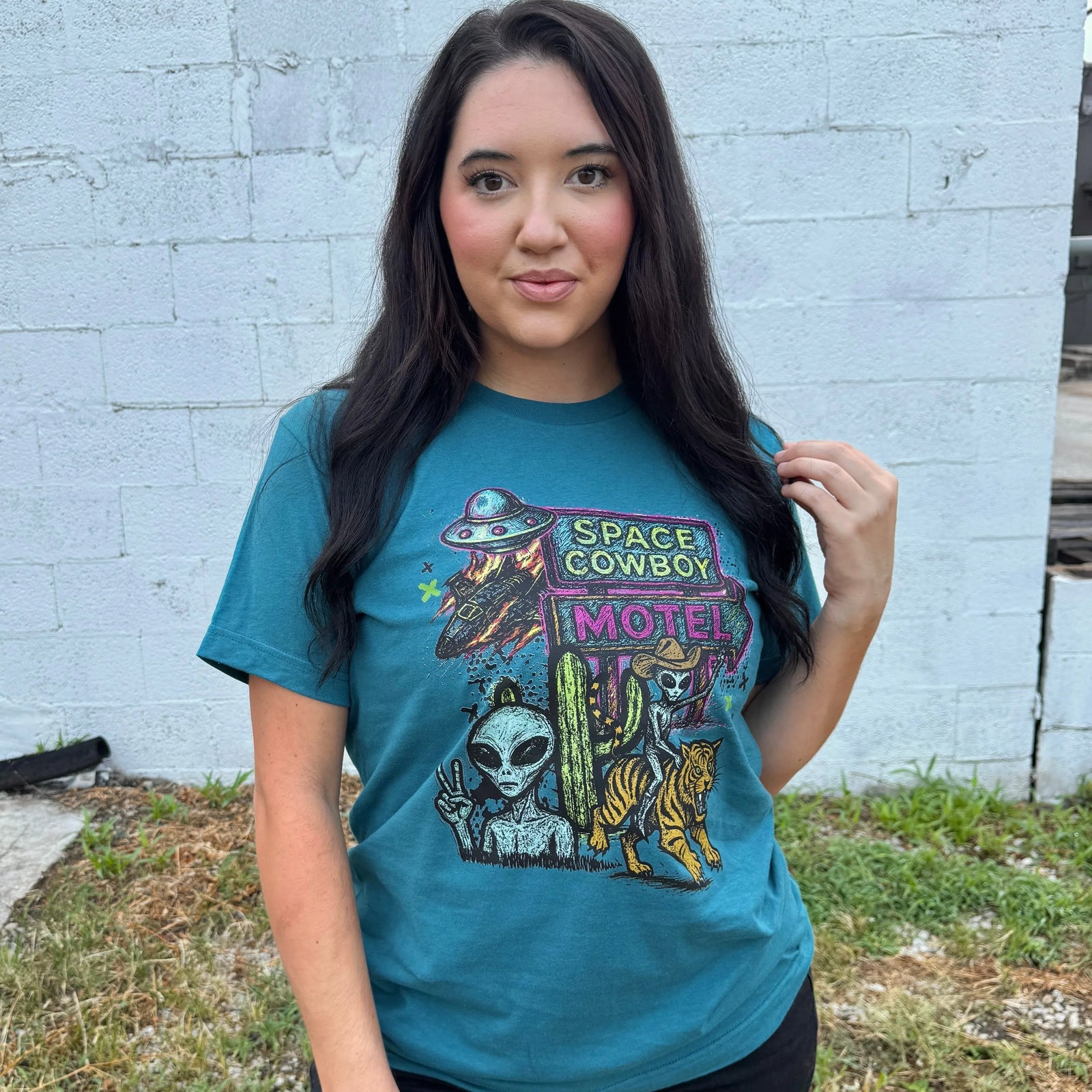 Space Cowboy Motel Graphic Tee - Prim Boutique