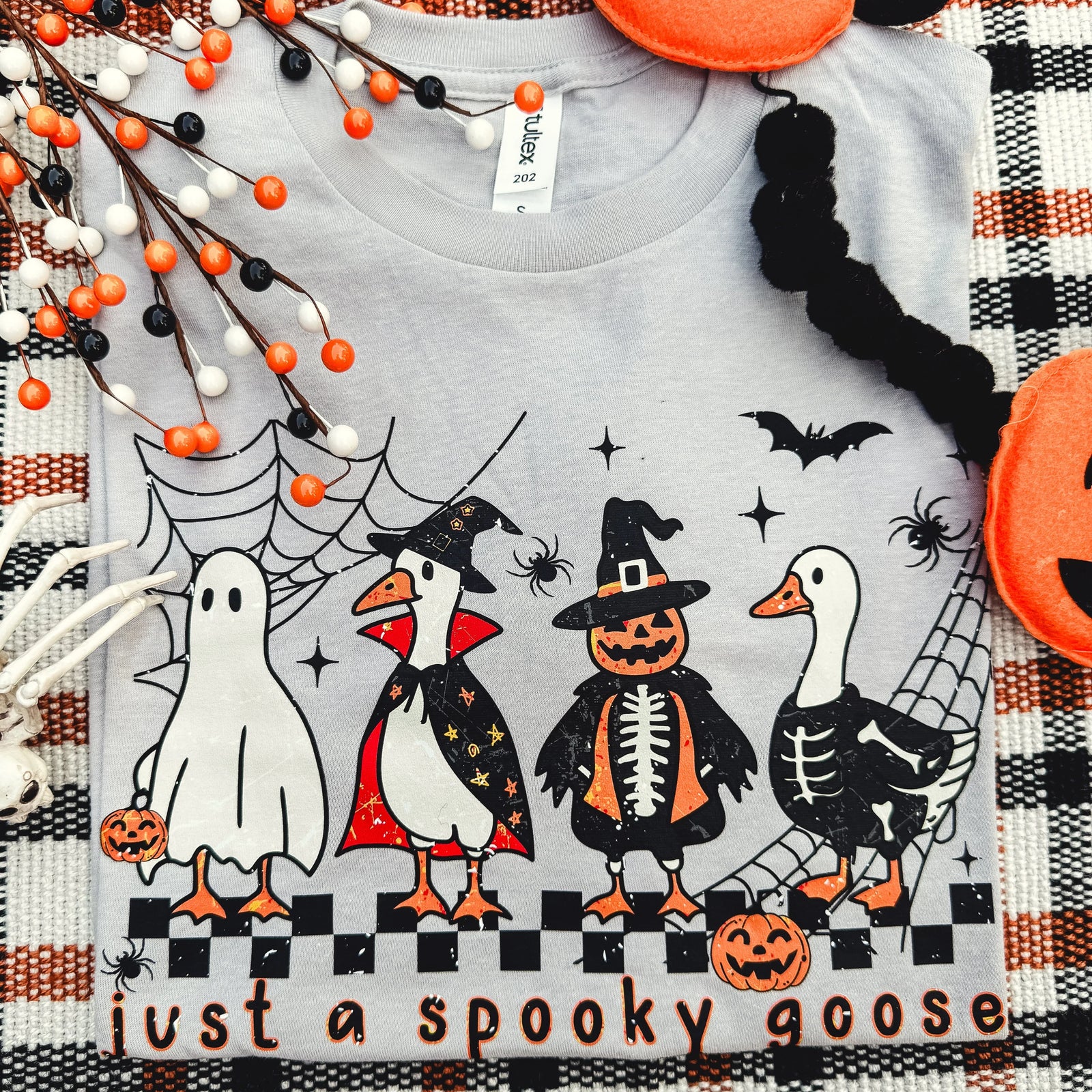 Just A Spooky Goose Soft Graphic Tee - Prim Boutique
