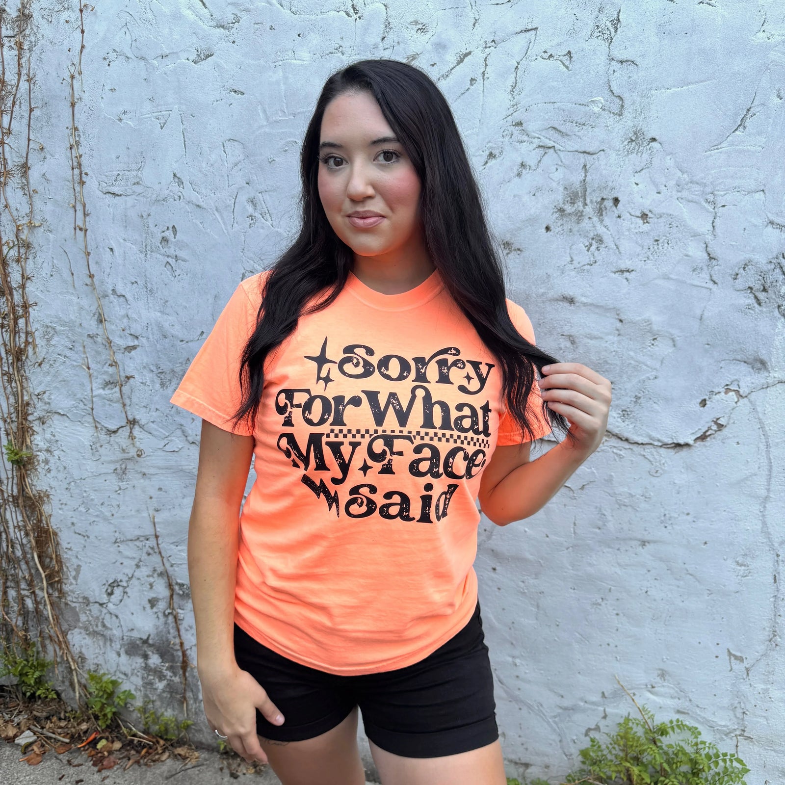 Sorry For What My Face Said Graphic Tee - Prim Boutique