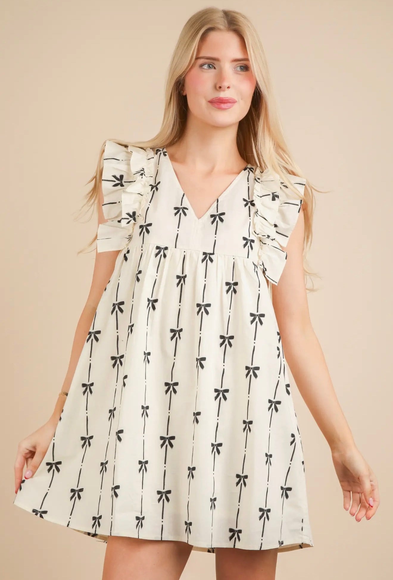 Darling Detail Bow Dress