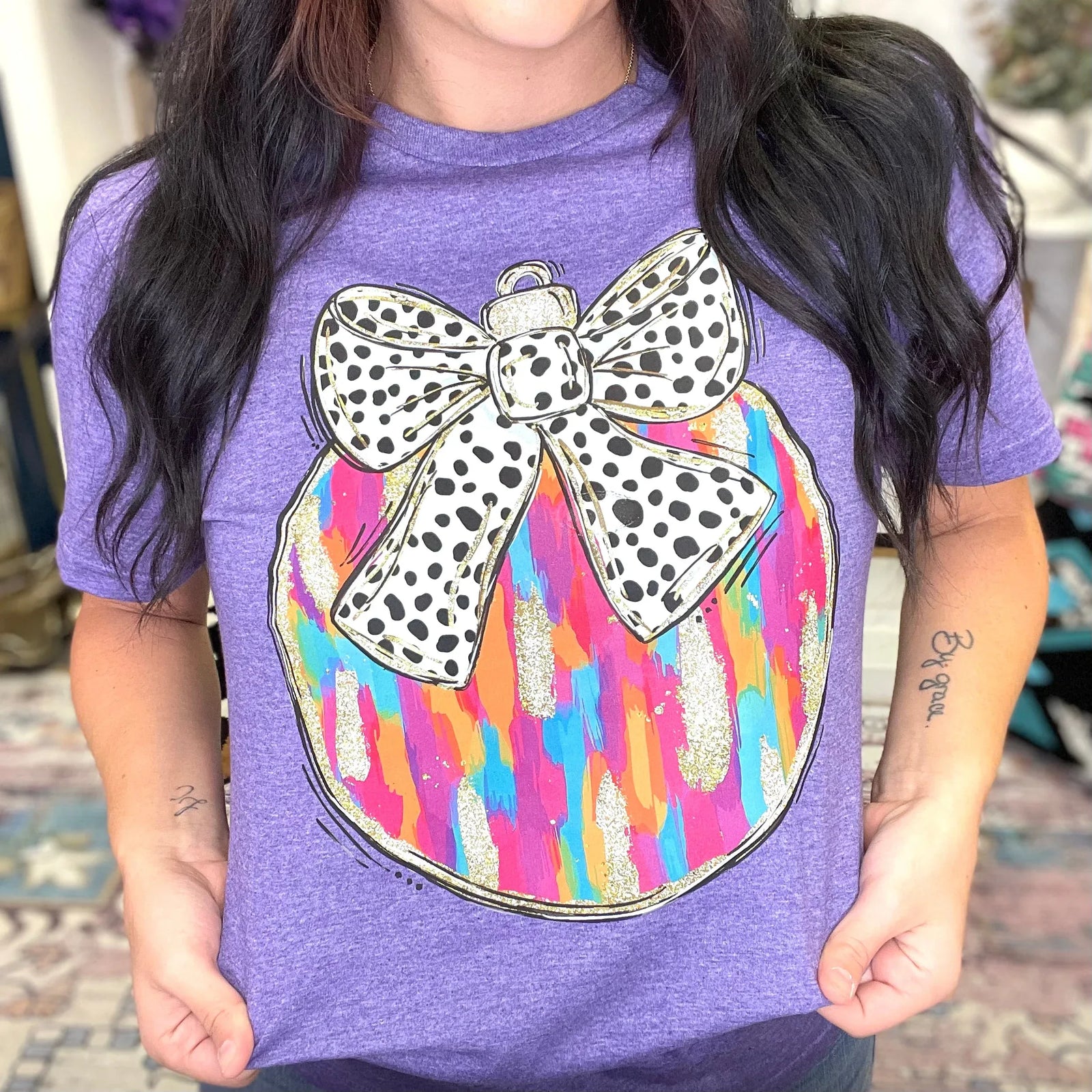 Paint Stroke Ornament Graphic Tee - Prim Boutique