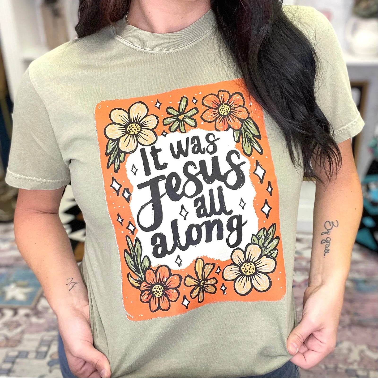 It Was Jesus Graphic Tee - Prim Boutique