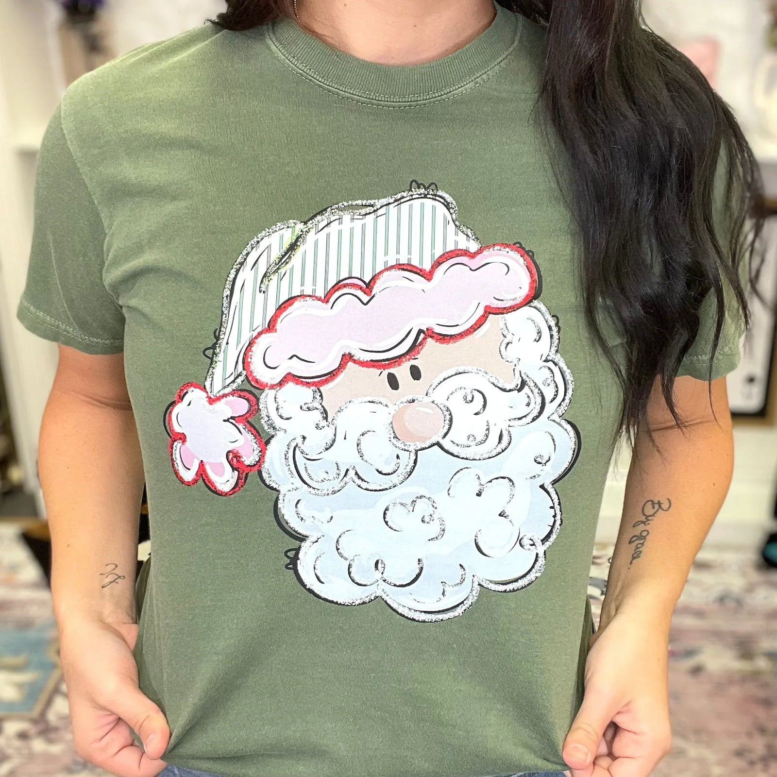 Vintage Santa Graphic Tee - Prim Boutique