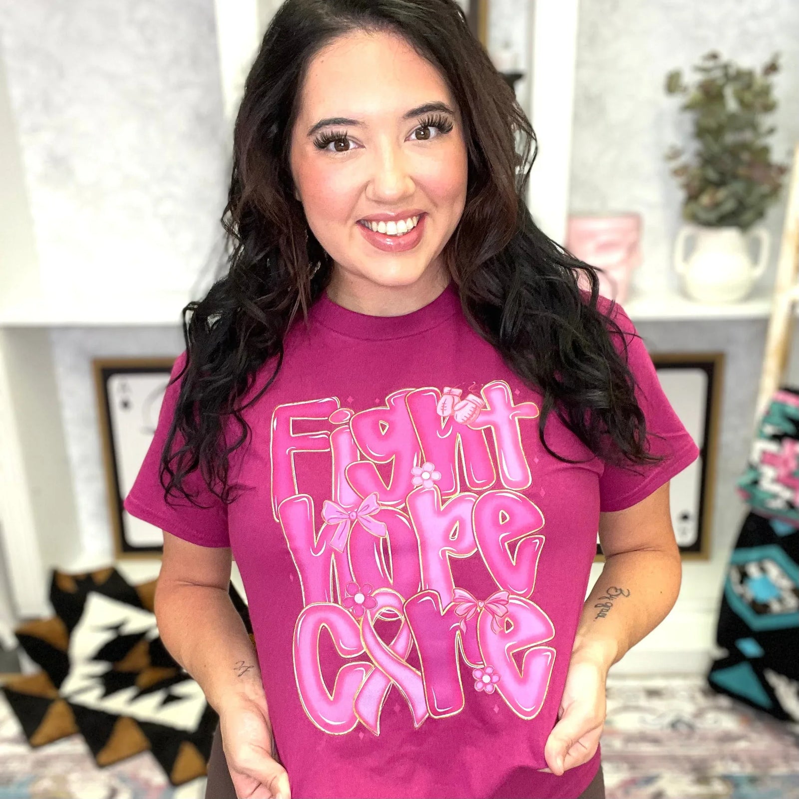 Fight. Hope. Cure. Graphic Tee - Prim Boutique