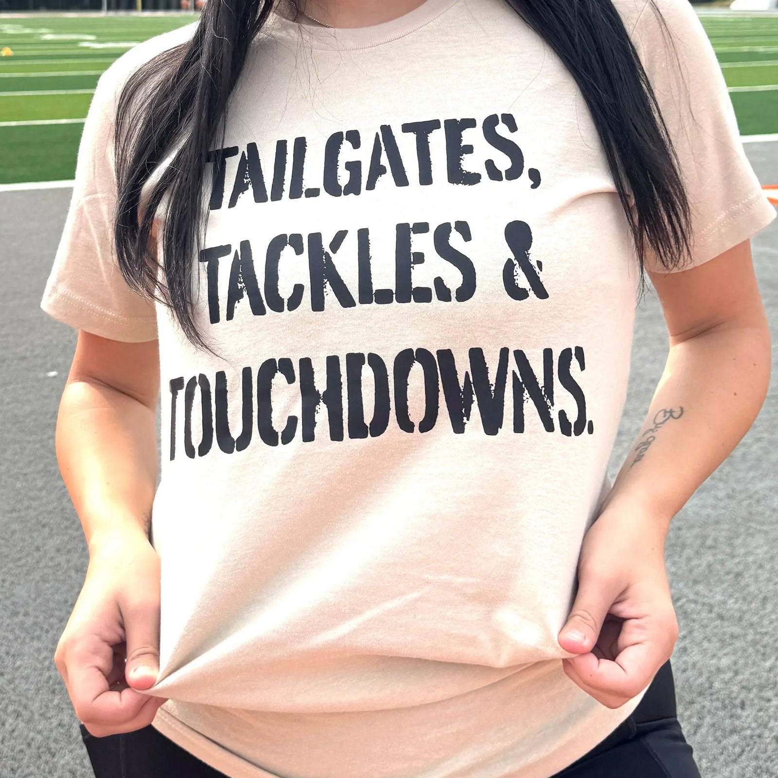 Tailgates and Touchdowns Graphic Tee - Prim Boutique
