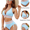 Sunquelle – Tummy Control Bikini Set with Vibrant Style