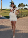 Solid Tassel Hem Skirt Sets