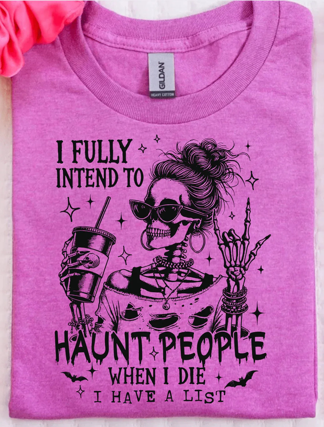Haunt People when I Die Graphic Tee - Prim Boutique