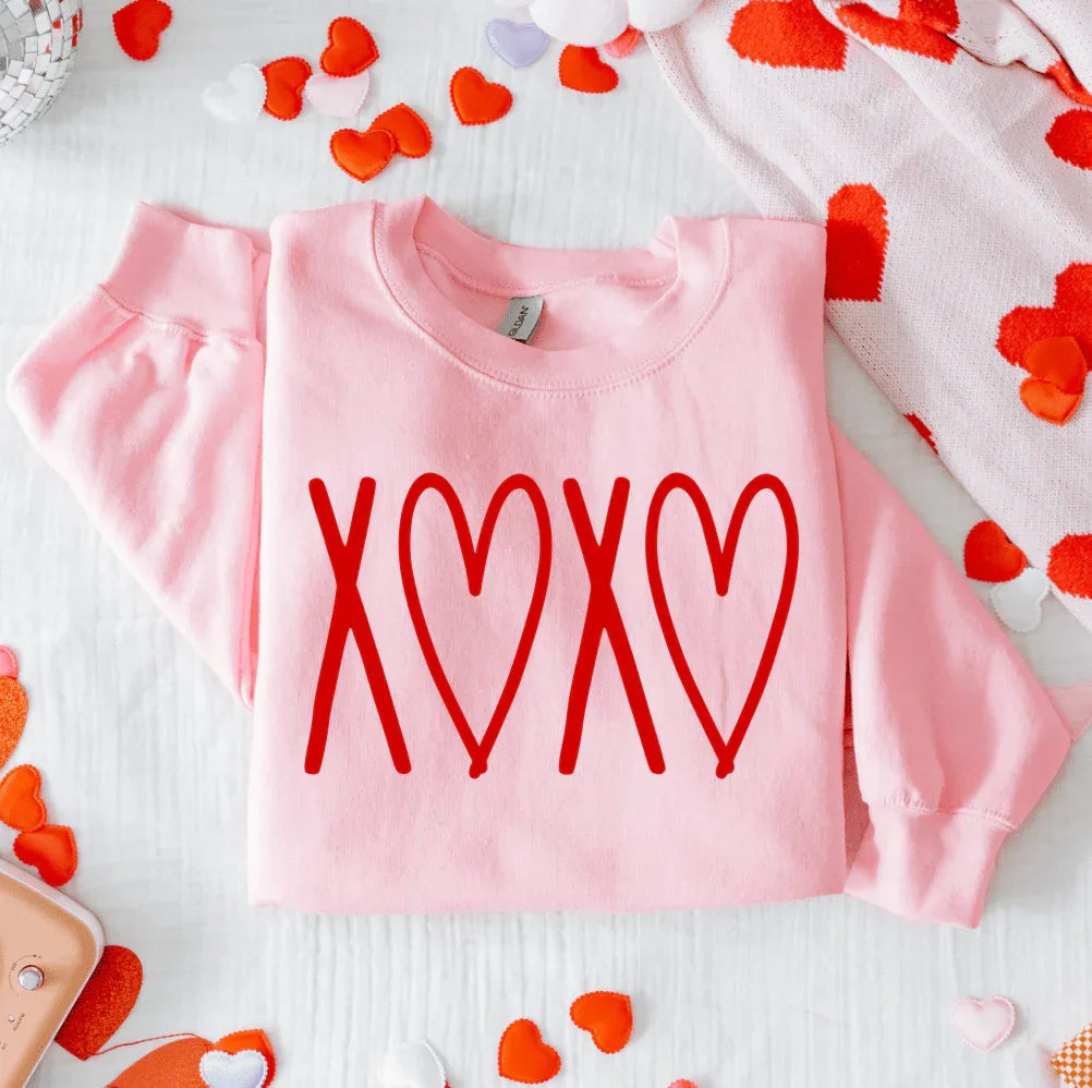 XOXO Hearts Sweatshirt - Prim Boutique