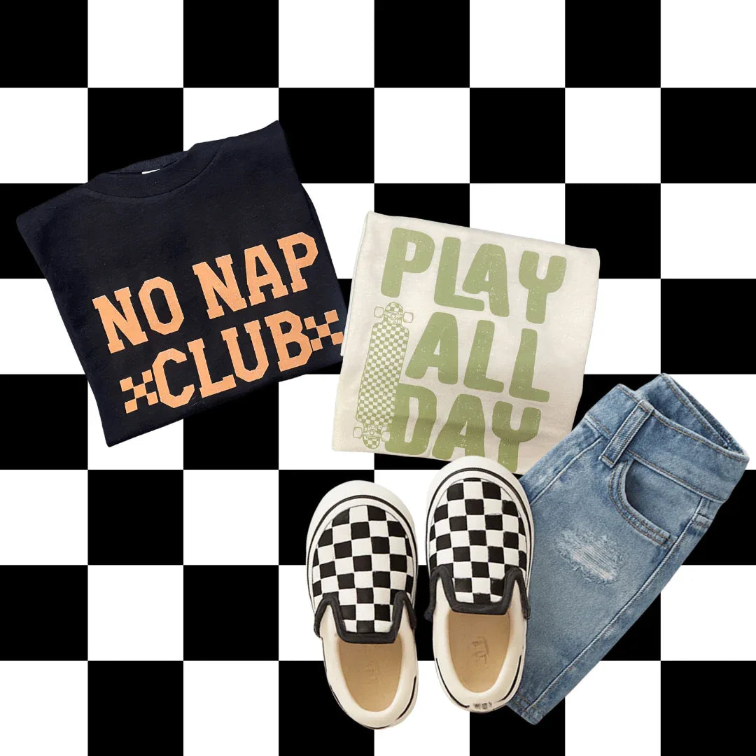 No Nap Club/ Play All Day Graphic Tee - Prim Boutique