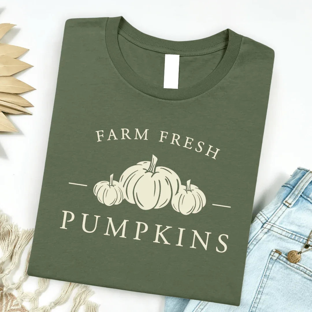 Farm Fresh Pumpkins Graphic Tee $8 Deal - Prim Boutique
