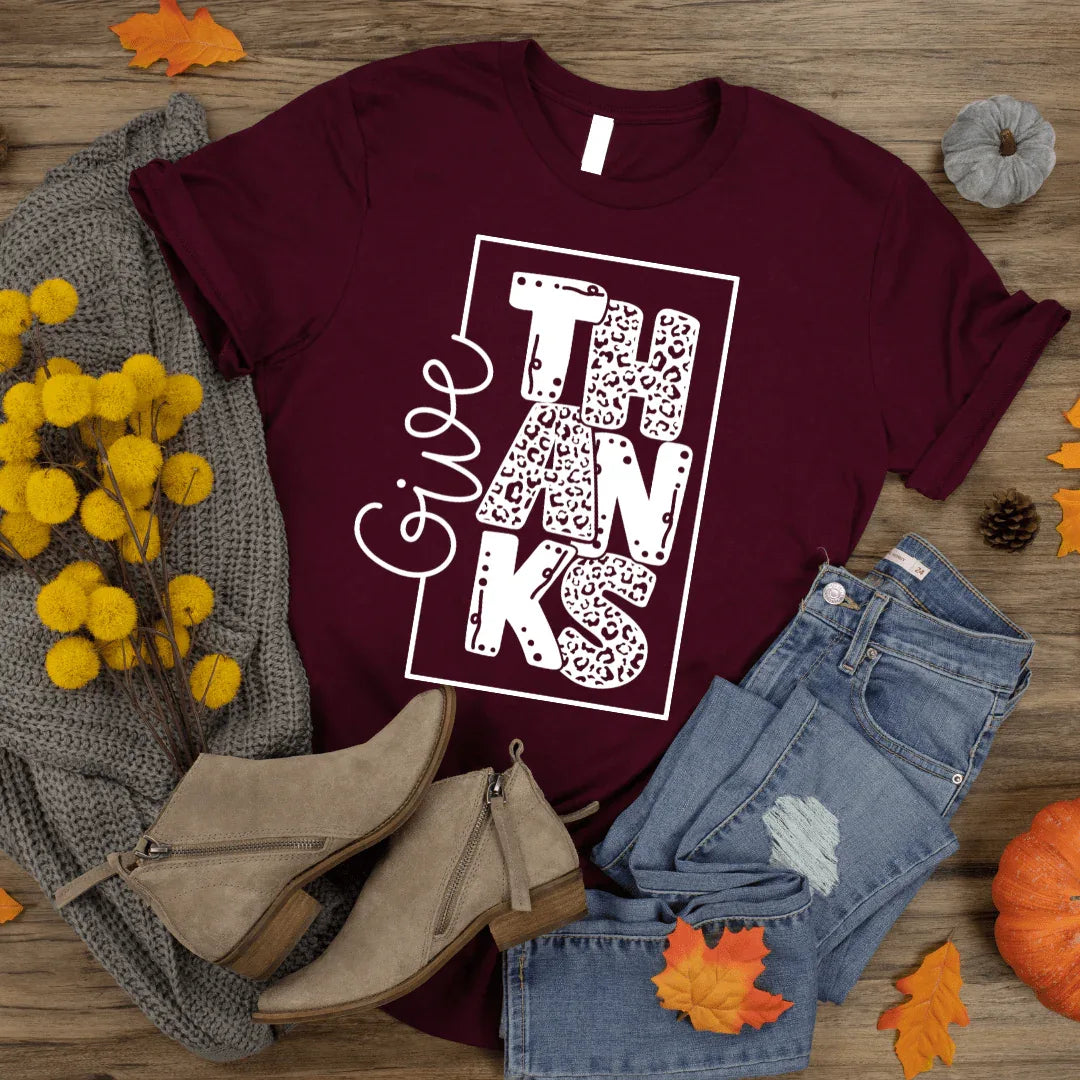Give Thanks Graphic Tee DEAL OF THE WEEK - Prim Boutique